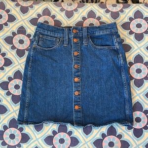 Madewell Blue Jean Skirt